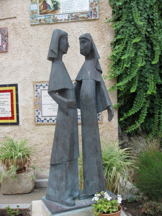 Statue of the Visitation at the Ein Karem Church of the Visitation